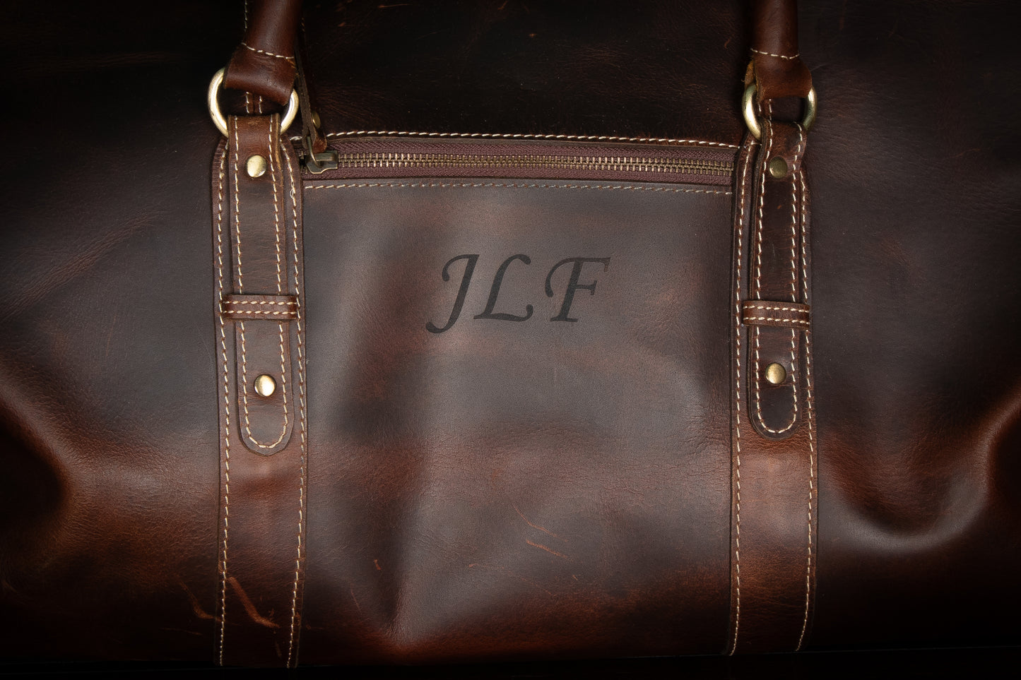 Personalized Leather Tote and Passport