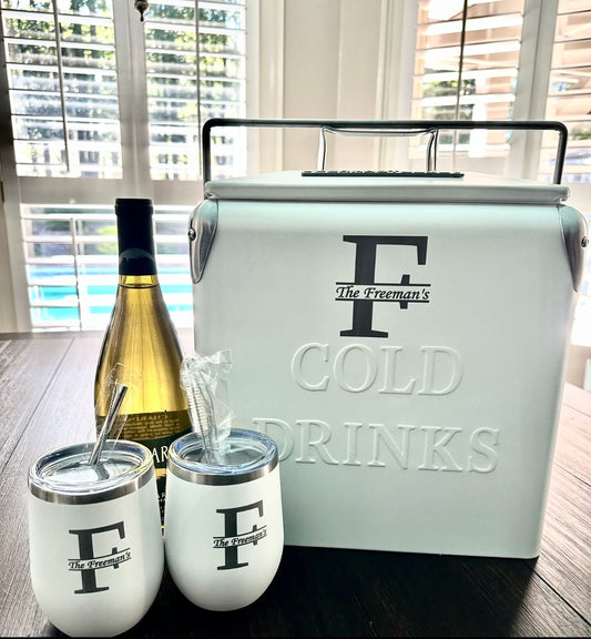 Personalized Cooler & Wine Tumblers