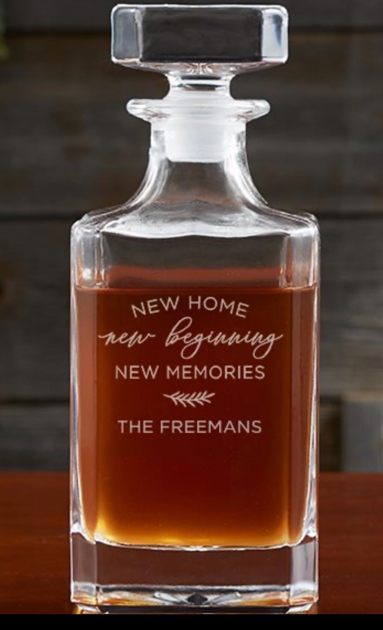 Personalized Whiskey Decanter Set