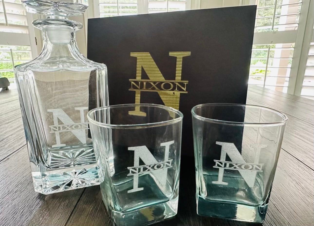 Personalized Whiskey Decanter Set